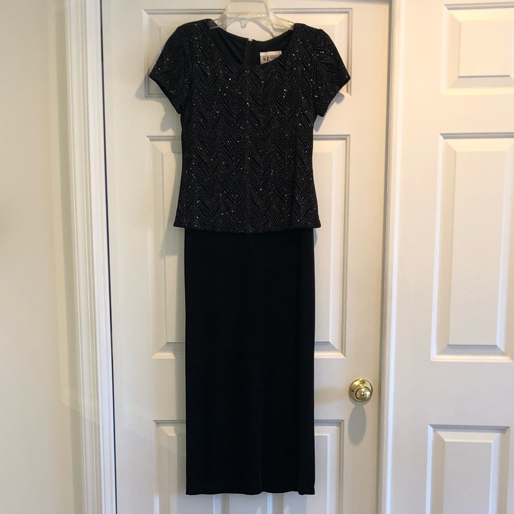 Layered Look Formal LBD w/Embellished Top